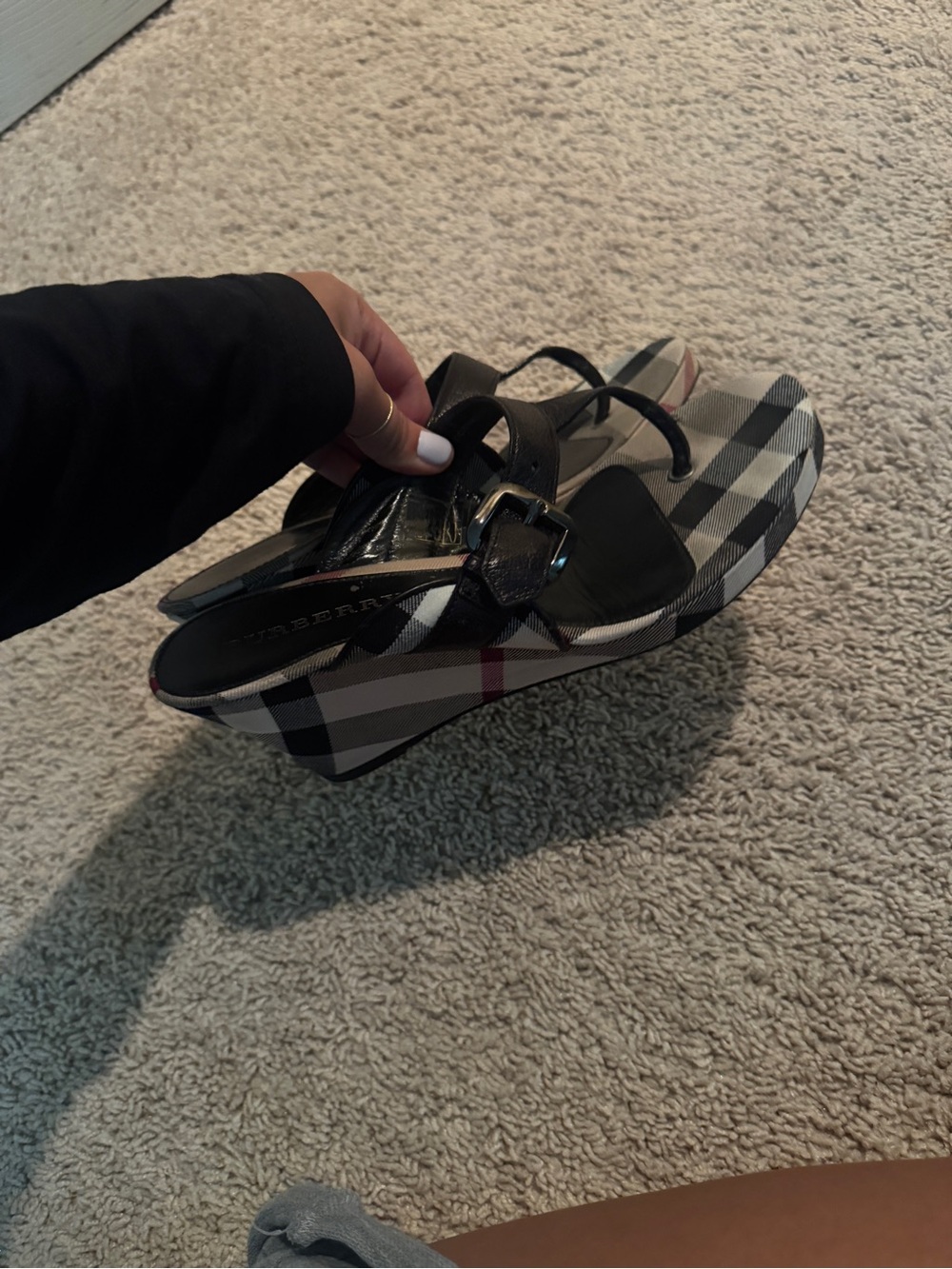 Burberry Wedge Sandals - Picture 9 of 10